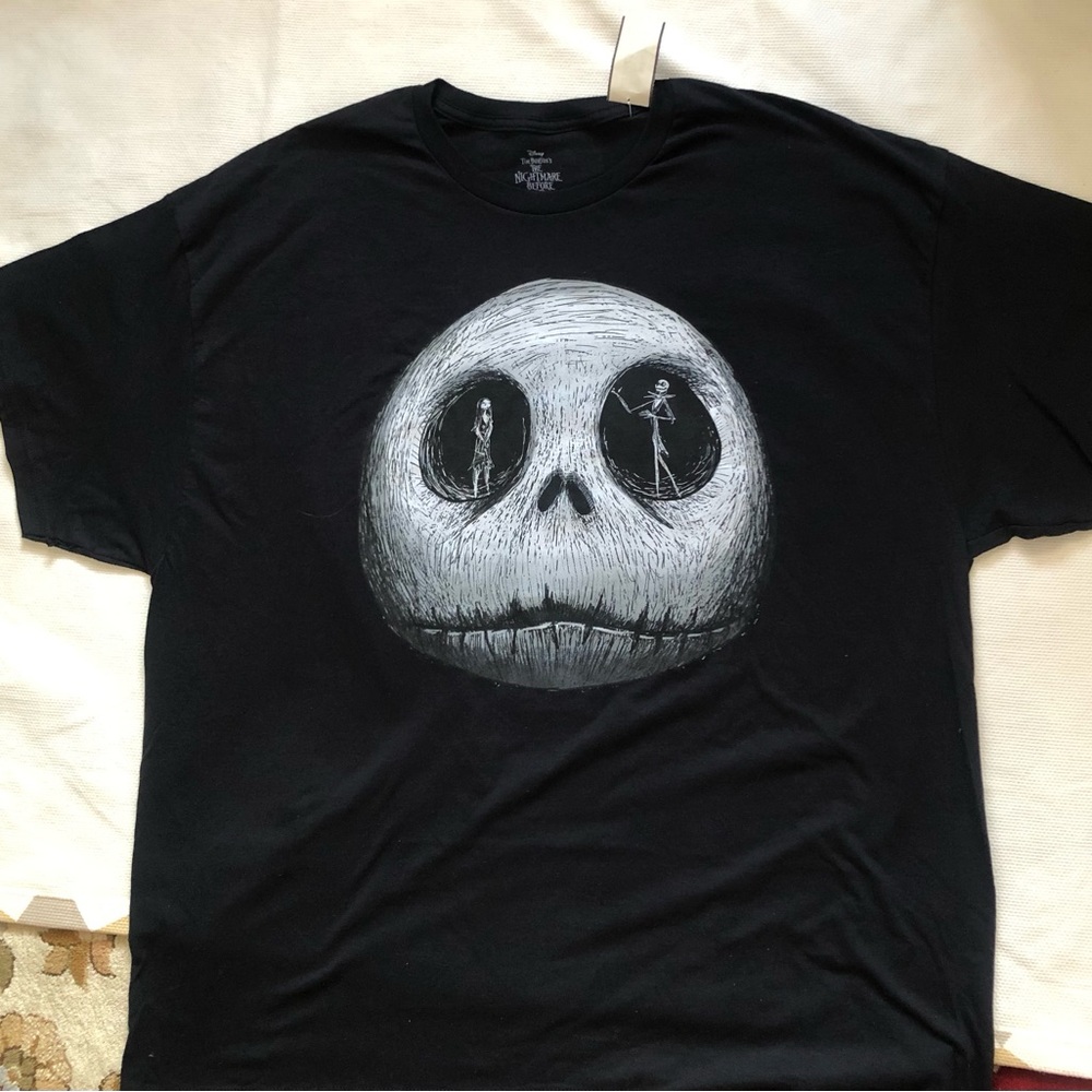 Nightmare before Christmas Top Tee T-shirt 2XL Jack Skellington NWT shor…